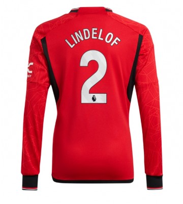 Manchester United Victor Lindelof #2 Replika Hjemmebanetrøje 2023-24 Langærmet